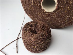 100% cashmere - choko melange, sælges pr. gram